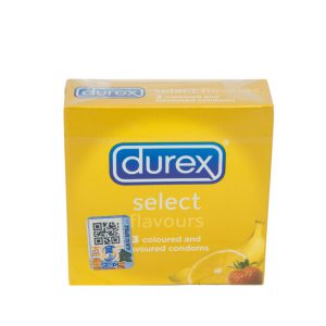 DUREX SELECT FLAVOURS CONDOMS 3`S