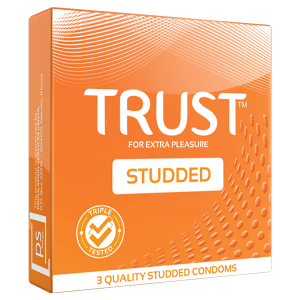 Trust studded condoms  3s