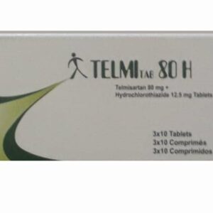 Telmi H 80/12.5mg Tablets 30's