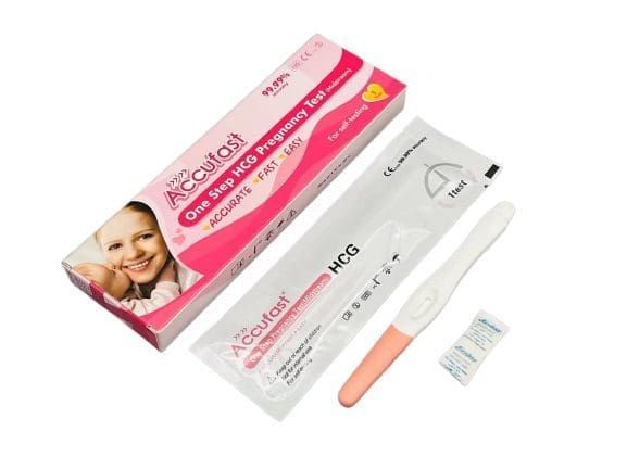 accufast hcg pregnancy test mid stream 1s