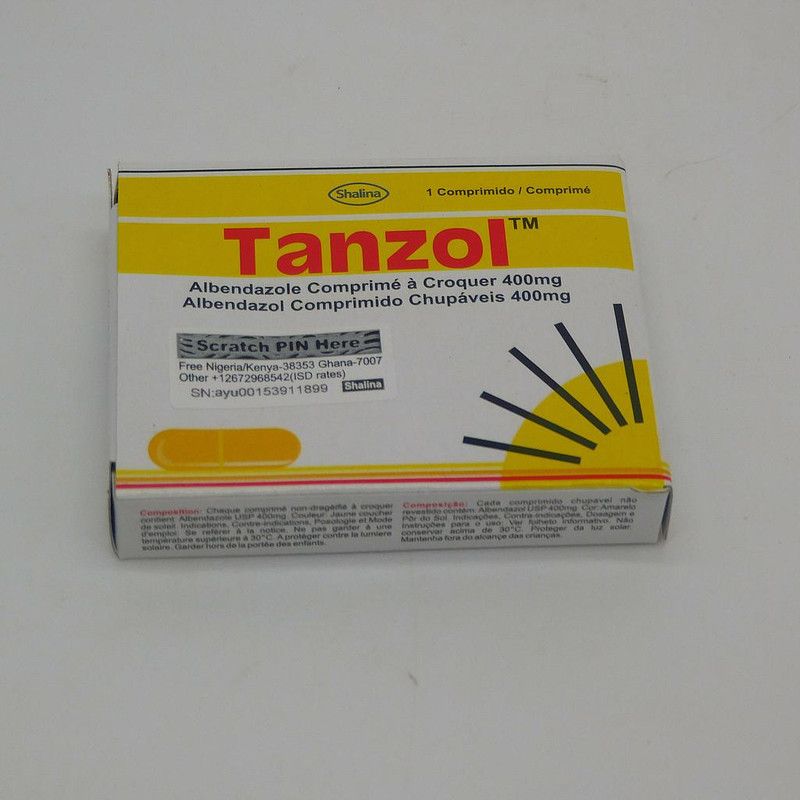 ALBENDAZOLE 400MG 1S