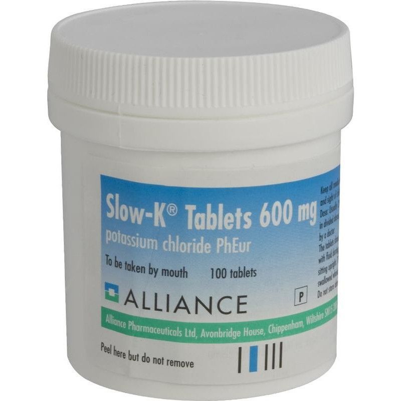 Alliance Slow-K Potassium Chloride Tablets 600mg, 100 Count
