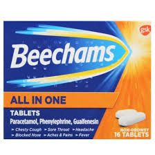 Beechams All-In-One Tablets, 16 Pack