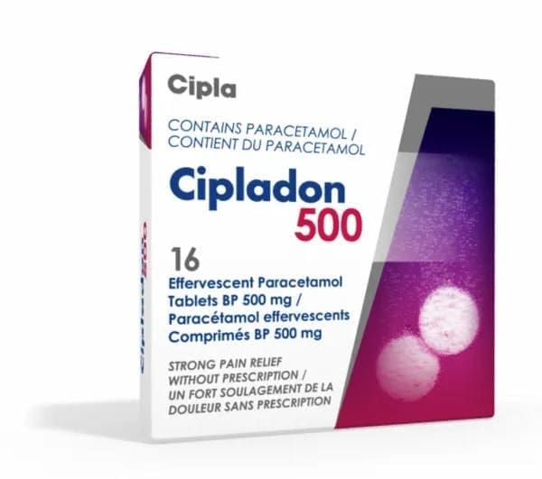 Cipladon 500Mg Effervescent Tablets 16S