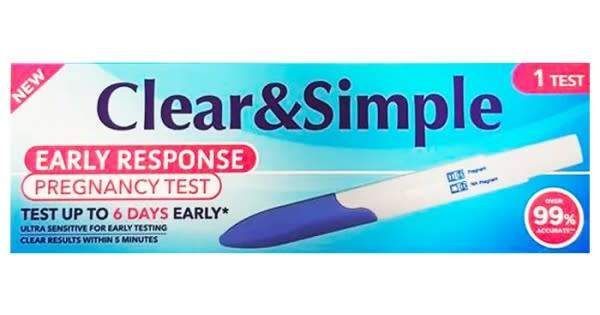 Clear & Simple Early Response Pregnancy Test