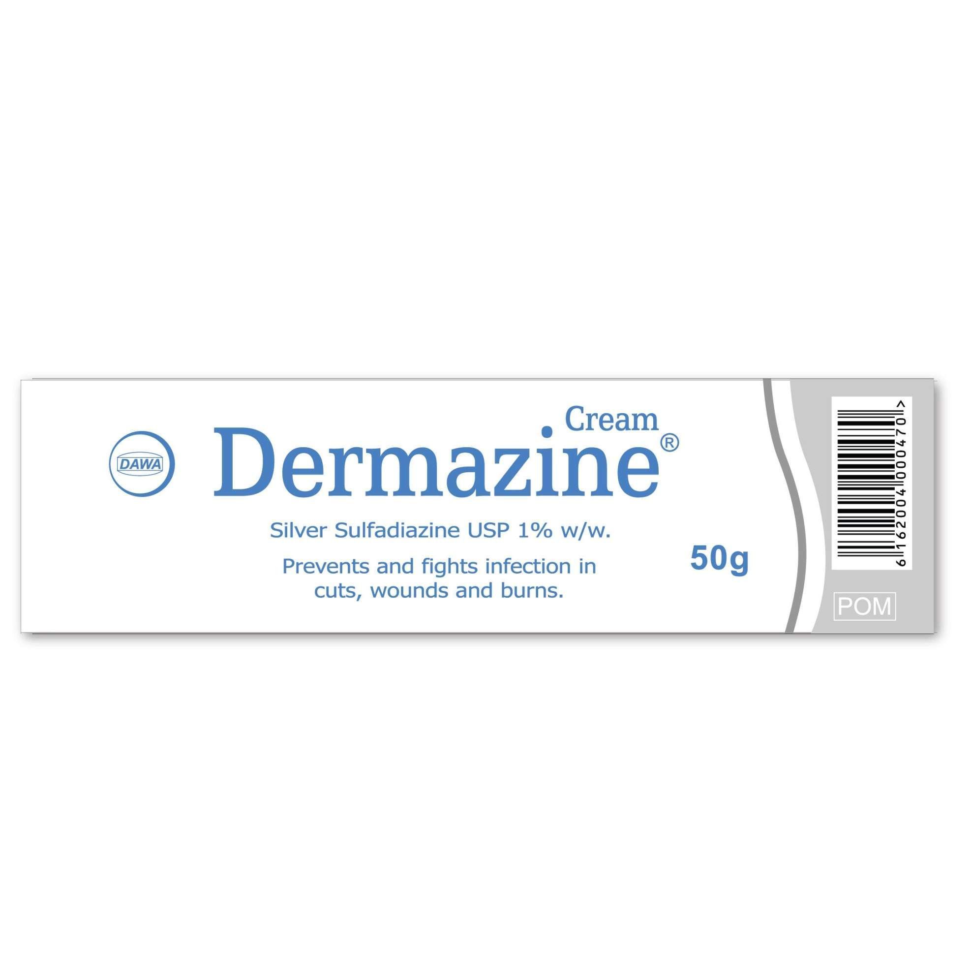Dawa Dermazine Silver Sulfadiazine Cream, 50g