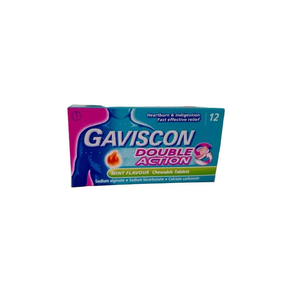 Gaviscon Double Action Chewable Tabs 12s