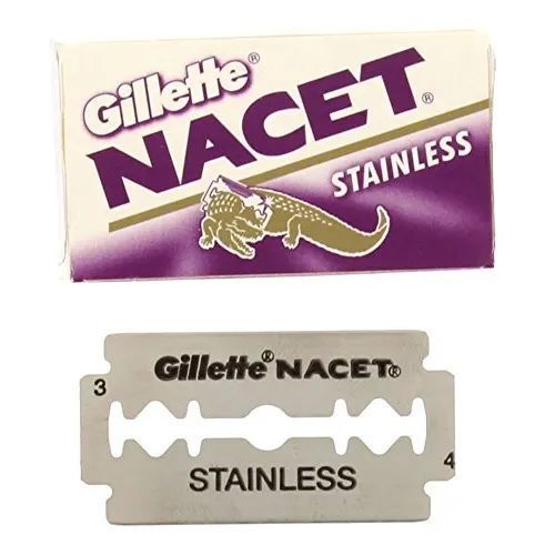 Gillette Nacet Razor Blade Stainless 5 Pieces