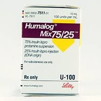 HUMALOG MIX 75/25 CART 3ML*5