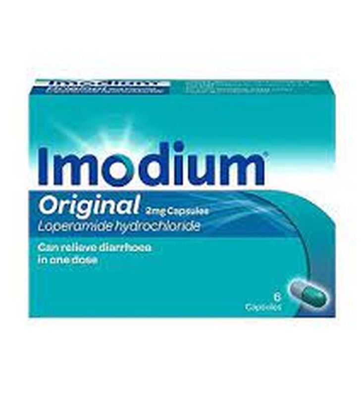 Imodium Original Loperamide Capsules 2mg, 6 Count