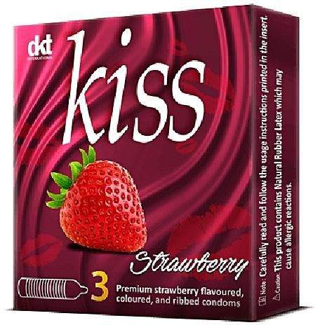 Kiss Straw Berry Flavoured 3 Packs
