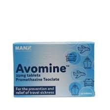 MANX Avomine Promethazine Tablets, 10x25mg