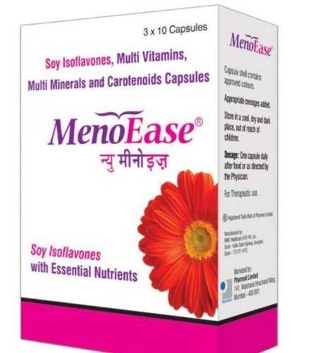 MenoEase Soy Isoflavones Capsules, 3x30 Count