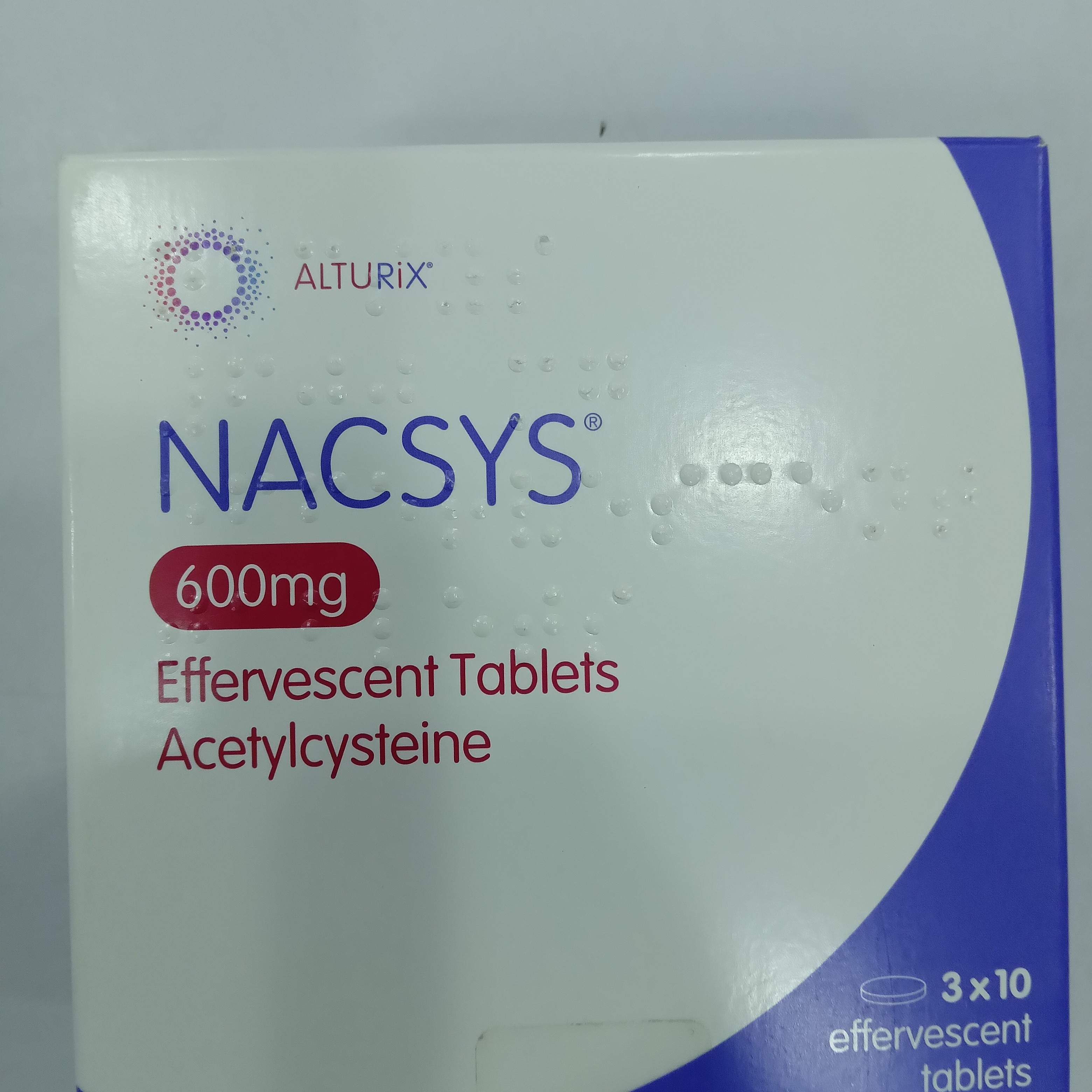 NACSYS Acetylcysteine Effervescent Tablets 600mg, 30 Count