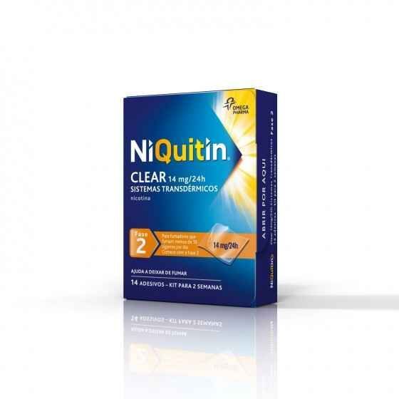 Niquitin Clear Nicotine Patches, 14mg/24h, 14 Pieces