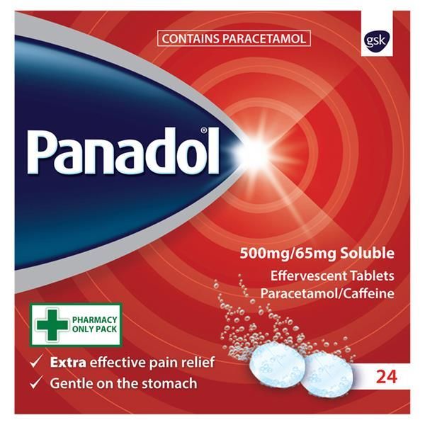 Panadol Extra Soluble Tabs 24 Tablets
