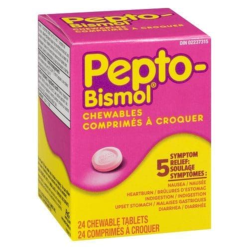 Pepto Bismol Original Chewable Tablets 24`S