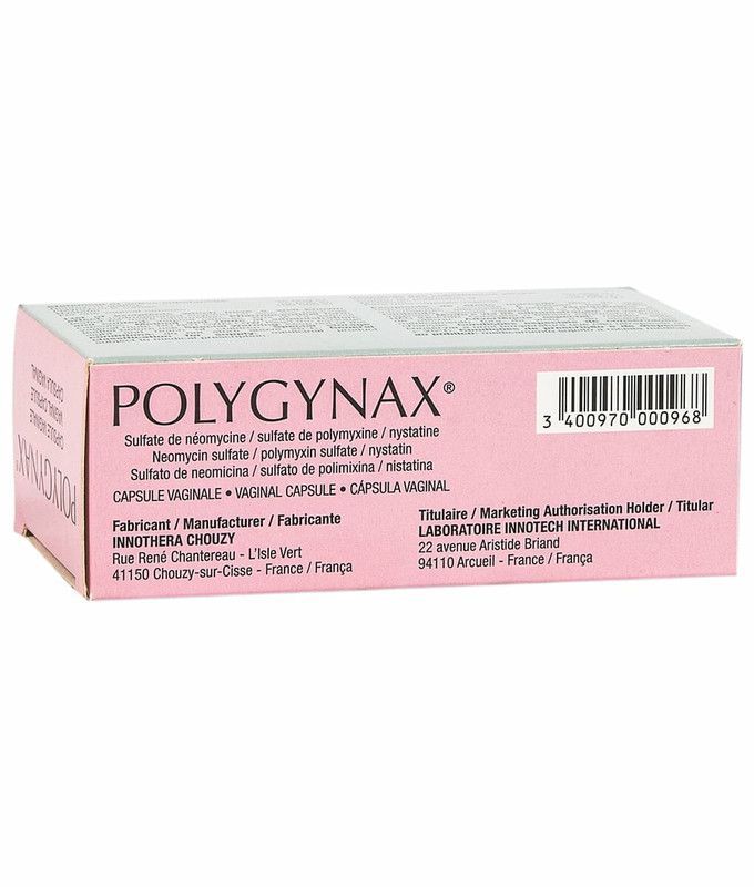 Polygnax Vaginal Capsules, 6 Pack