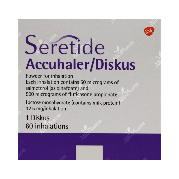 Seretide Powder Inhalation 50/500mcg 60 D. size
