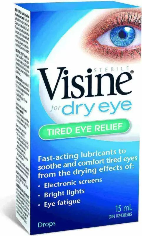 VISINE DRY & TIRED EYE DROPS 15ML