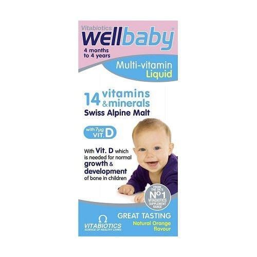 Wellbaby Multivitamin Liquid 4M-4Yrs 150Ml