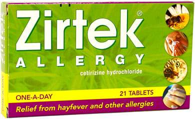 Zyrtek Tablets 21'S